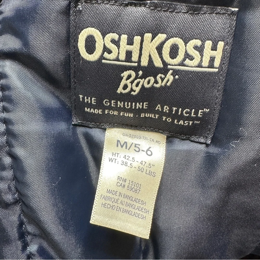 OshKosh B'gosh overall snow pants med 5/6